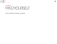 Tablet Screenshot of mindyourself.dk